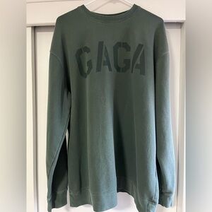 Lady Gaga Top Gun Maverick Military Sweatshirt Unisex XL Green Collector Item